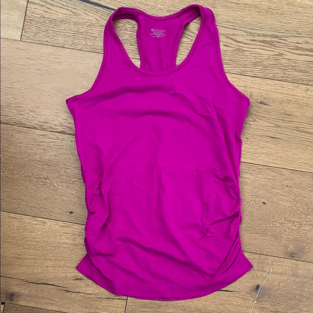 Athleta Women's Electric Fuchsia Cinched Racerback Tank Top